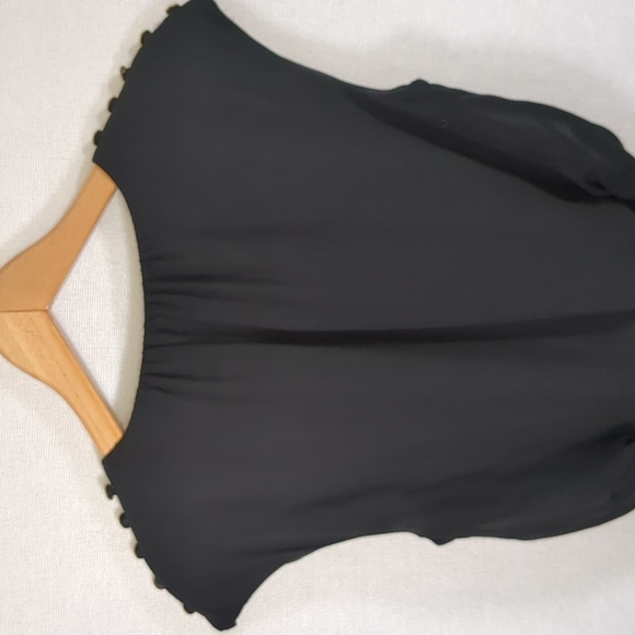 Guess Women's Little Black Dress W/ Gold Button Detail Size Small - Picture 7 of 12
